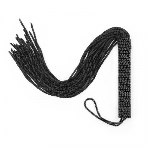 Seil-Peitsche 30 Tails 48cm schwarz